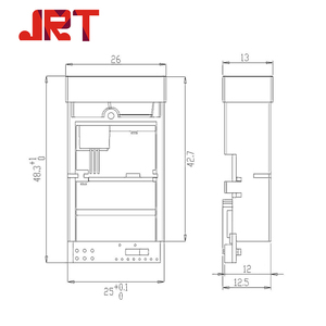 光学測定センサー60m620〜690nm高精度レーザー距離計モジュールRS485TTL出力 - Product Image 6