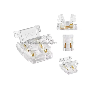 10 mm 8mm 2-Pin COB LED şerit şerit tek renkli LED şeritler için LED bağlantı lehimsiz uzatma - Product Image 1