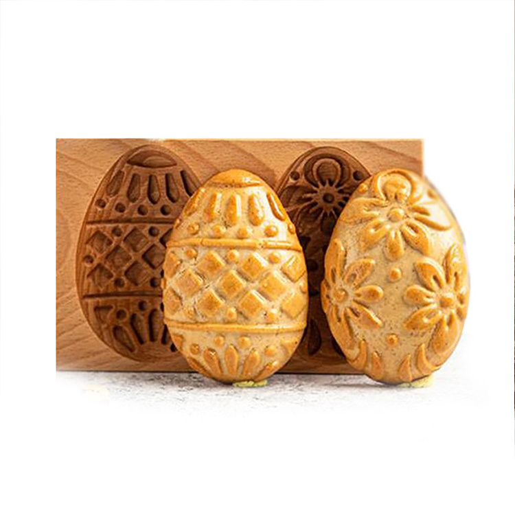 Uova doppie di Pasqua marroni 15x10x2 cm