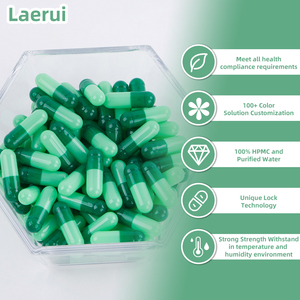 Laerui fabrika özel toptan hiçbir GMO ilaç hızlı çözme vejetaryen kapsül kabuk ayrılmış - Product Image 2