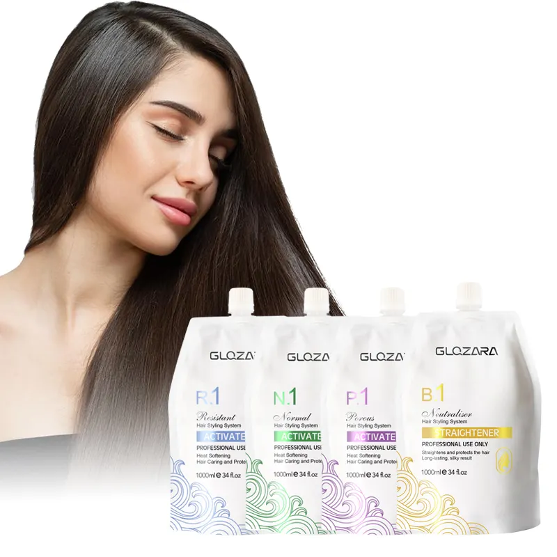 Venta al por mayor salón profesional nano proteína brillante permanente rebonding Crema para alisar el cabello para cabello resistente