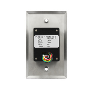Metal NO Touch <strong>Exit</strong> <strong>Button</strong> Door <strong>Open</strong> <strong>Push</strong> <strong>Button</strong> Switches 12V/24V Embedded Mounting Access Control Wireless Remote <strong>Exit</strong> <strong>Button</strong> - Product Image 4