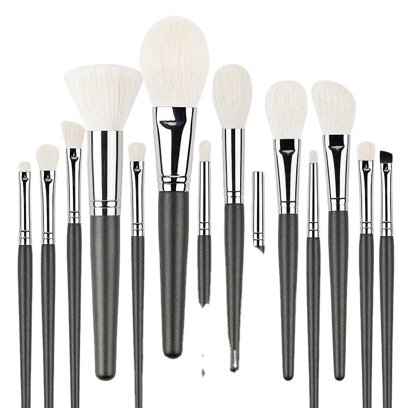 BELLEZA highend customize black sliver goat hair Multifunctional Makeup Brush Set