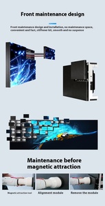 כנסייה פרונט p2.5 קיר תלת מימד זול 7680hz מעוגל וידאו 4k מסך לוח שולחן כתיבה של קמרות הוביל מסך פנימי - Product Image 4