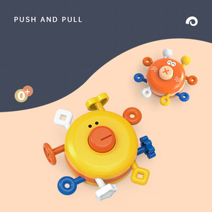 0-3 Years Old Baby Push and Pull Interactive <strong>Toy</strong> With Interesting Sound ABS Plastic Finger Exercise <strong>Toy</strong> - Product Image 2