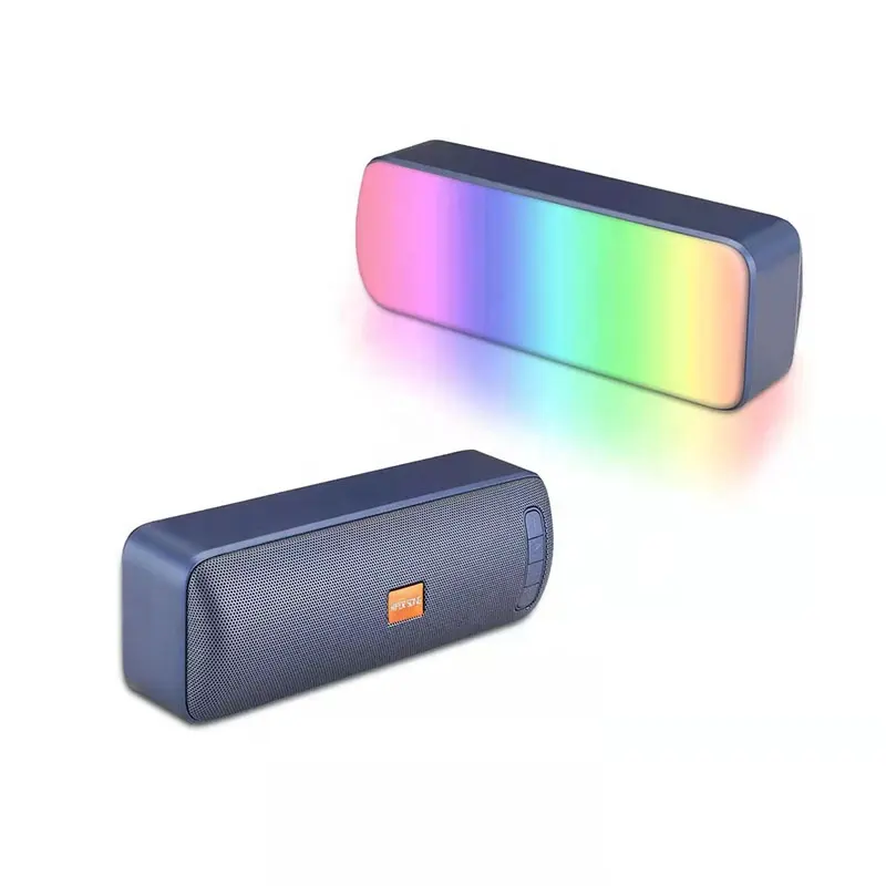 Hochwertige KC Batterie Stereo LED Regenbogen farben LED Tisch Desktop Bt Lautsprecher
