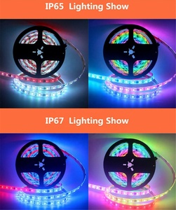 ไฟเส้น LED 2811 5050 RGB 12V WS2811 IC 30 LEDs/M Pixels,ไฟเทปริบบิ้นไดโอดยืดหยุ่นแอดเดรสได้ตามต้องการ - Product Image 3