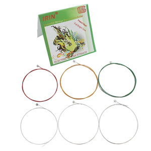 Juego de cuerdas de guitarra eléctrica IRIN E103 con 6 cuerdas de luz Alambre de acero recubierto de color Instrumentos de cuerda Piezas y accesorios - Product Image 2