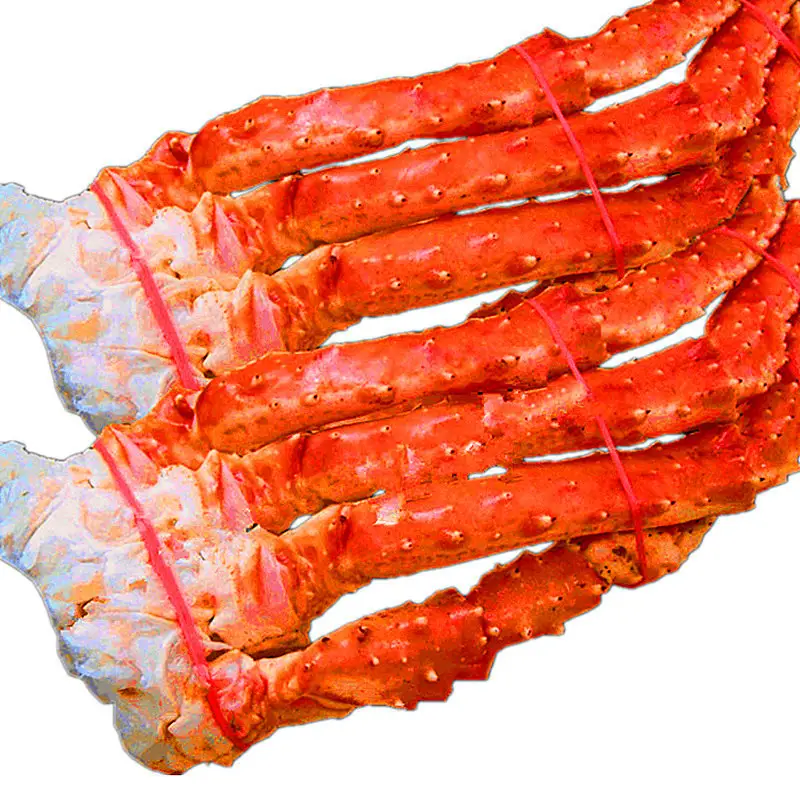 Venta caliente patas de cangrejo rey congeladas frescas de alta calidad con carne firme y buen gusto fábrica de cangrejo congelado precio al por mayor CANGREJO
