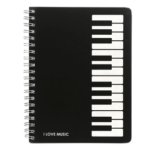 LABON Piano Keyboard Coil <strong>Notebook</strong> <strong>Memo</strong> Spiral <strong>Notebook</strong> Bound Music Diary Sketchbook Journal <strong>Notepad</strong> Stationery - Product Image 1