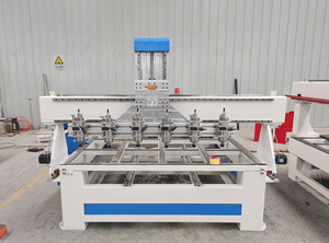 Multi husillo 3D CNC tallado enrutador madera 4*8 máquina 1325 con 4 ejes rotativos con controlador DSP - Product Image 4