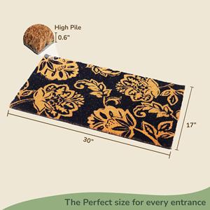เสื่อ UD2 Coir แผ่นรองประตูพีวีซีกันลื่นแผ่นรองพื้นด้านหน้าทางเข้าในร่มและกลางแจ้งเสื่อตกแต่งบ้านสำนักงานต้อนรับ - Product Image 2