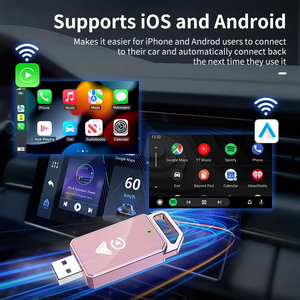 Adaptador USB Carplay y Android Auto para WiFi Bluetooth rápido y estable de 5GHz para coches Apple post-2016, Android 11 +/ iOS10 + - Product Image 4