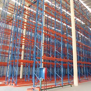 Sistema de estantería de lanzadera de palé de acceso de manejo automatizado de alta densidad para almacenes de pasillo estrecho Protección contra la corrosión de acero - Product Image 1