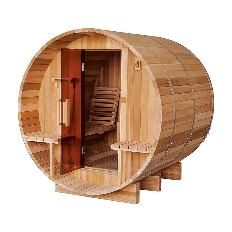 Sauna extérieur de luxe de baril de nouveau bien-être de conception pour la maison avec l'usine meilleure