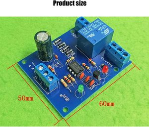 液面コントローラーセンサーモジュールDC12V水位検出センサー排水制御回路基板 - Product Image 4