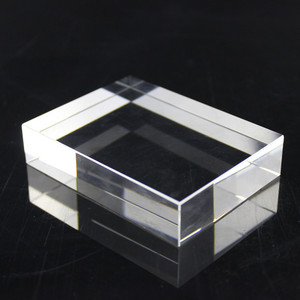 Однотонный прозрачный акриловый дисплей кубический блок знак - Product Image 2