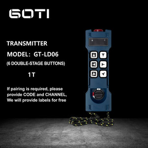 Telecomando di alta qualità GT-LD06 6 tasti singolo universale velocità telecomando codice fisso impermeabile per l'industria - Product Image 3