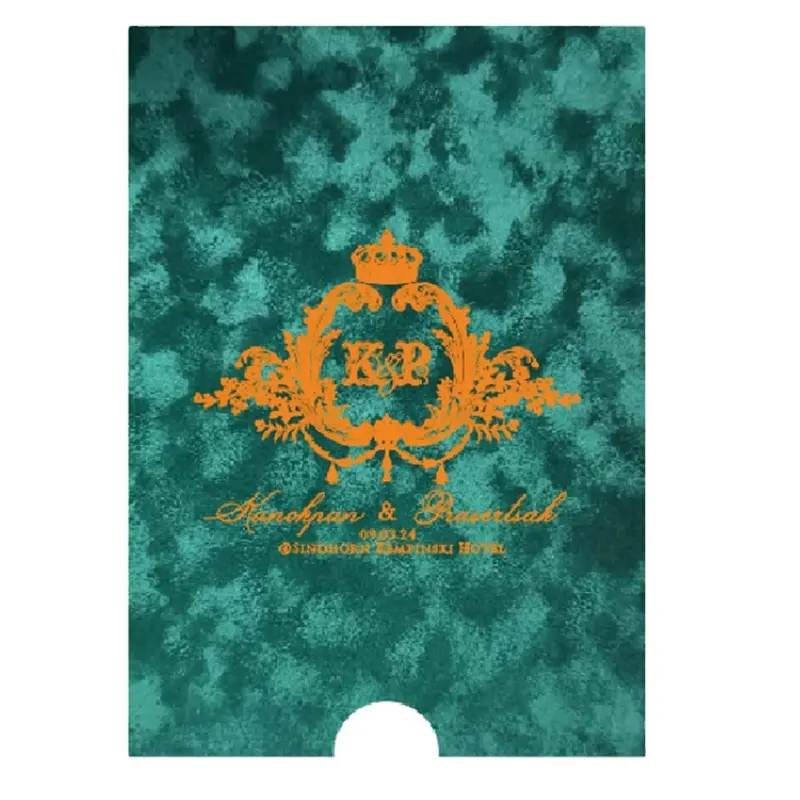 OEM ODM elegante transparente esmerilado acrílico Quinceañera boda cumpleaños regalo tarjeta de invitación con sobre de terciopelo