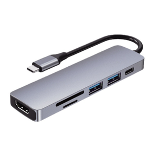 6 Port <strong>USB</strong> C Hub with Card Reader HDM1 4K <strong>Video</strong> Output <strong>USB</strong> 3.0 and 87W PD Charging for <strong>Mac</strong> Pro Laptop Multifunction Adapter - Product Image 2