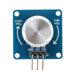 Módulo de Sensor de ángulo de rotación de 3-5,5 V CC, interruptor de perilla, módulo de interruptor de potenciómetro de resistencia a la luz y volumen ajustable