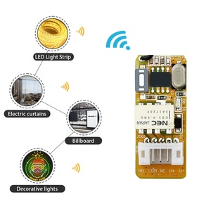 5V 1CH LED di controllo di illuminazione cartellone luci Decorative in miniatura a basso ritardo di potenza del modulo ricevitore Wireless kit di controllo remoto
