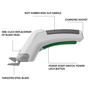 ES-039 điện Kéo cắt vải di động cầm tay nhỏ gọn vải cắt kéo 3.7V không dây điện kéo - Product Image 4