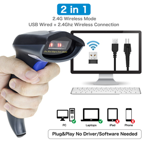 Netum radll Độ phân giải cao Wifi không dây 1D 2D Máy Quét Mã Vạch POS hệ thống siêu thị hàng tồn kho USB COM 200 quét/thứ hai kho - Product Image 3