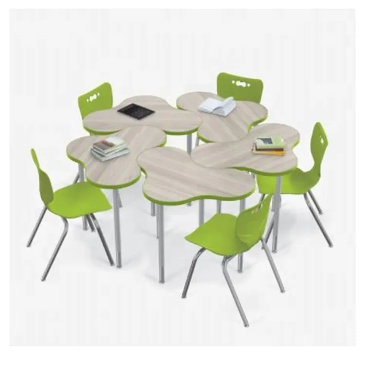 Высококачественные поставщики материалов, новый дизайн, школьный стол, школьная мебель и оборудование/школьный стол, стул, современный 1 комплект