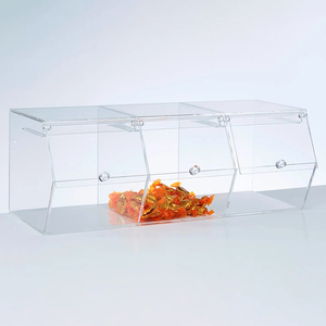 Tùy Chỉnh Acrylic Kẹo Dispenser Hiển Thị Thùng Số Lượng Lớn Thực Phẩm Lưu Trữ Container Cho Kẹo Cửa Hàng Tự Chọn Và Siêu Thị Truy Cập Sử Dụng - Product Image 4