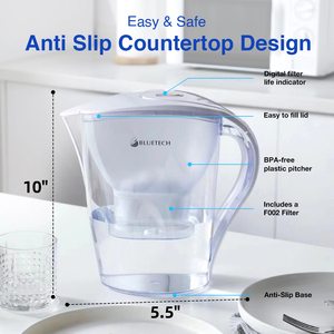 Filtre ile hızlı alkali plastik filtreleme su arıtıcısı sürahi - Product Image 2