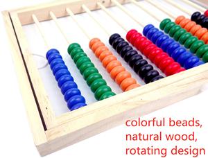 木制计数数字框架，10排算盘，供孩子们学习数学 - Product Image 4
