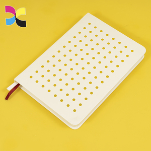 Cuaderno de tapa dura A5 papel offset impresión diario cubierta de cuero personalizado - Product Image 5