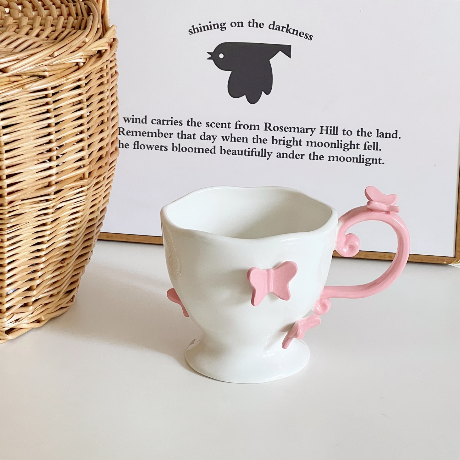 Tasse simple rose