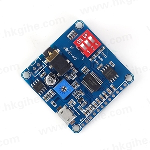 großhandel Sprach-/Tonwiedergabemodul Arduino MP3-Player Modul UART I/O Trigger Klasse D Verstärker Board 5 W 8 M Speicher DY-SV8F SD/TF