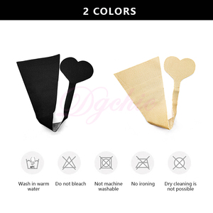 DGCHIC Low-Rise Seamless Strapless Calzoncillos Forma de corazón Patrón sólido Skin-Friendly Poliéster Desechable C String Panty