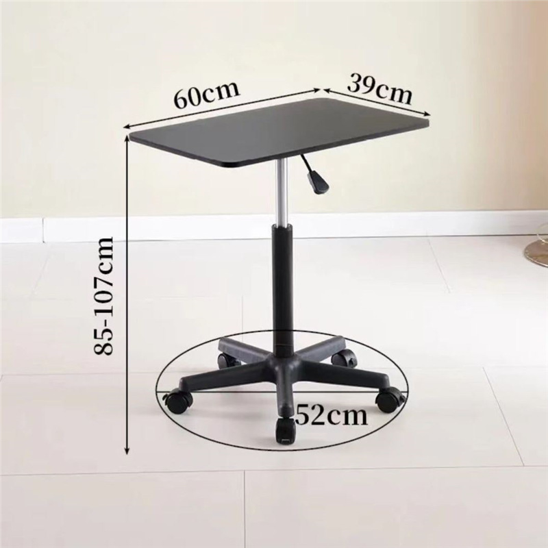 Noir - Hauteur de la table à roulettes - 85-107 cm