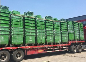 660L 1100L户外大容量HDPE回收带车轮垃圾箱的大型垃圾箱垃圾垃圾箱 - Product Image 6