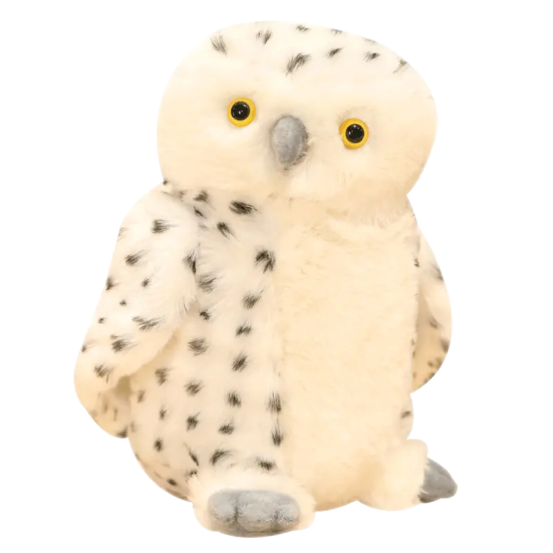 Oiseau créatif en peluche blanc simulation en peluche hibou jouets en peluche hibou mignon peluche hibou kawaii jouet en peluche