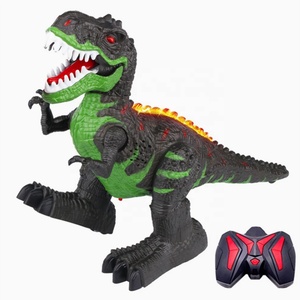8チャンネル電動RC T-Rexおもちゃリモコン恐竜シミュレーションウォーキングローテーションディノティラノサウルスおもちゃ光と音 - Product Image 1