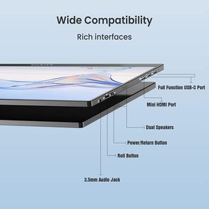 Portable <strong>Monitor</strong> 15.6'' 1080P FHD USB C Display HDR Eye Care External Screen W/Smart Cover PC Mac Phone for Xbox <strong>Switch</strong> PS5 - Product Image 4