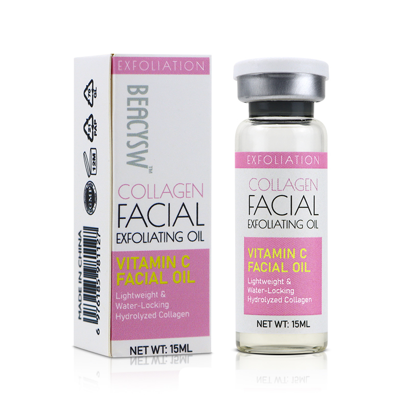 Huile exfoliante visage au collagène