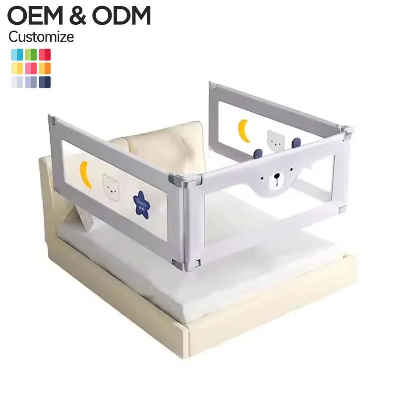 Factory OEM Safety Sleeping Side Guard Children Baby Double King Multi Size Bed Rail Extra Long Extension for Toddlers