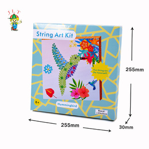 Kit de Arte de cuerda creativo para niños, nuevo y Popular Kit de Arte de cadena, colorido, para manualidades de dibujo de alambre Diy - Product Image 6