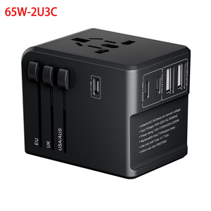 Universelles 65W Internat ional Travel Netzteil mit 3 USB-und 3C-Typ-C-Anschlüssen 5V PD-Ausgang 2 Konverter - Product Image 1