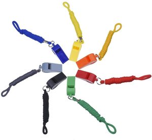 新しいスタイルの環境保護プラスチックホイッスルマルチカラー最高品質のマルチカラーホイッスル - Product Image 6