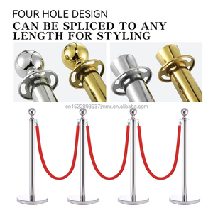 Thép không gỉ kim loại chờ đợi dòng hàng đợi giao thông dòng rào cản kiểm soát cực bài đứng dây thừng dây rào cản <span class=keywords><strong>stanchion</strong></span> - Product Image 6