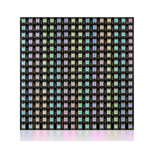 DC5V WS2812B RGB светодио дный 8x8 16x16 8x32 пикселей матричный экран WS2812 цифровой гибкий индивидуально адресуемый панельный светильник