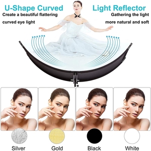 Four Colors <strong>Reflector</strong> 60*180cm 50*100cmU-shape Curved <strong>Reflector</strong> Panel 60x180cm Photographic Equipment for Photo Studio - Product Image 2