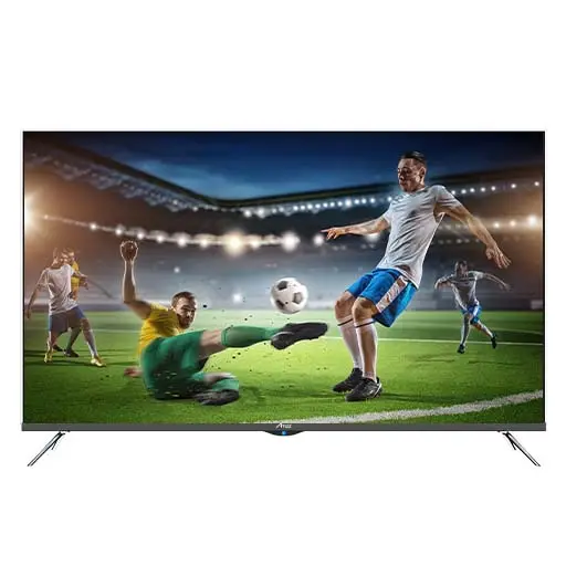 TV intelligente sans cadre OLED OEM de 55 pouces avec rétroéclairage LED Affichage 4K Armoire noire Système PAL 1080P Rapport d'aspect 16:9